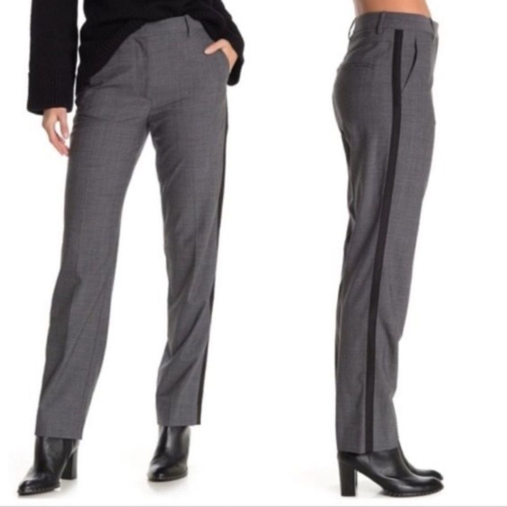 rag & bone Gray tuxedo Trousers with Black Side Stripe size 0